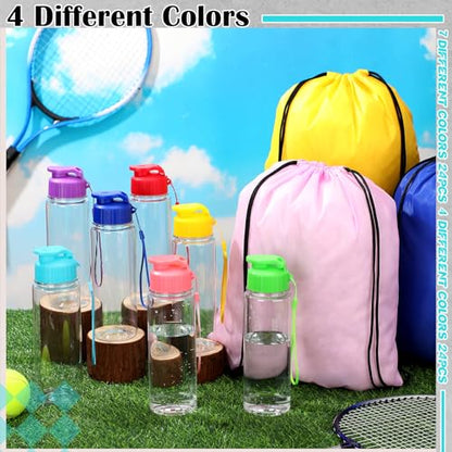 20 Sets 17oz Water Bottles Bulk and Drawstring Backpacks, Fresh - color: Fresh