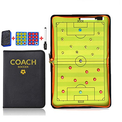 Pure Vie Portable Magnetic Soccer Coaching Board Football Tactics Clipboard - color: 16.54'' X 11.02''