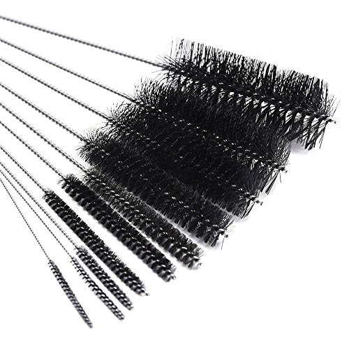 DXG Cleaning Brushes, 8.2 Inch Nylon Tube Brush Set Pipe Cleaner Set for Drinking Straws, Glasses, Keyboards, Jewelry Cleaning, Set of 10