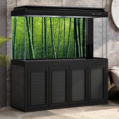 Bamboo Forest Aquarium Background Lush Green Bamboo Forests Scenery Fish Tank Background Idyllic Scenic Bamboos Terrarium Backgrounds Tranquil Bamboos Trees Reptile Tank Backgrounds 36x20in
