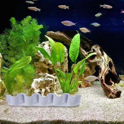 Aquarium Substrate Divider, Fish Tank Substrates Fence, 50g Board with Landscaping Design, Professional Replacement Component, Vertical Decorative Style for Home Use, Isolation Accessories for Sand