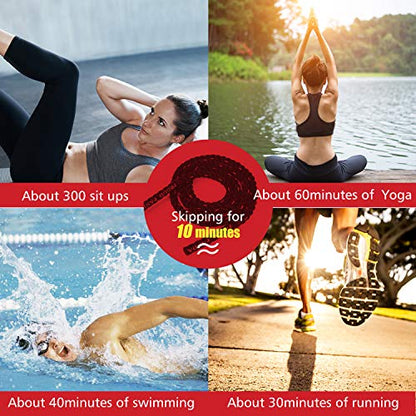 Heavy Jump Ropes for Fitness 2LB/3LB/5LB,Weighted Adult Skipping Rope Exercise Battle Ropes for Men & Women,Total Body Workouts, Power Training in Gym to Improve Strength and Building Muscle - color: 5.4LB Professional Edition fitness(9.9 ft)