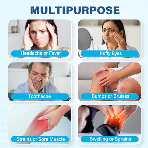 LotFancy Ice Pack for Injuries Reusable, 8 Pack, Small Hot Cold Therapy Pad