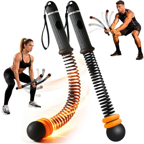 Upgraded Ropeless Battle Ropes, Weighted Cordless Workout Equipment for Home Gym, Portable Full Body HIIT Cardio & Arm Strength Training, Low-Impact Fitness Exercise Heavy Gear for Men & Women
