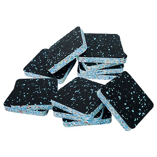 Luwint Treadmill Mat Pads, Rubber Foam Padding, Sound Isolation, Anti Vibration, Shock Absorbing, Noise Reduction Floor Protection Sheets for Treadmill, Washer Machine, Exercise Equipment - color: 12 Pcs