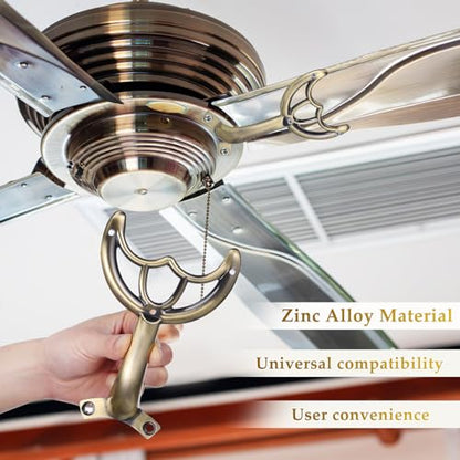 Replacement Ceiling Fan Blades Arm - Stable Ceiling Fan Arm Metal Replacement Part - Golden - color: Coffee