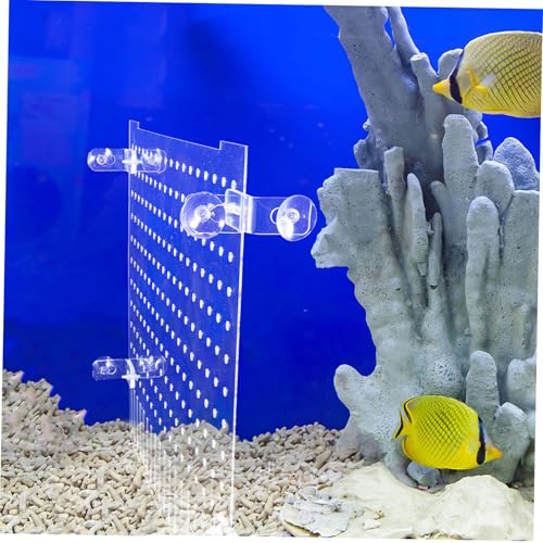 VICASKY Acrylic Aquarium Divider Fish Tank Isolation Board Suction Cups Partition Mesh for Baby Fish Separation Shrimp Isolation and Aquatic Tank Dividers