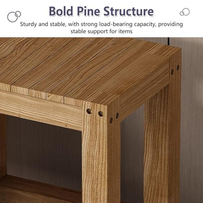 Solid Wood Fish Tank Stand, Indoor Storage Rack, with Non-Slip Foot Pads, Customizable Size, Suitable for Home, Office and Hotel Use(60x30cm/23.6x11.8in) - size: 60x30cm/23.6x11.8in
