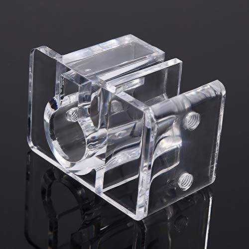 Zerodis Fish Tank Acrylic Pipe Clip Holder, Aquarium Filter Mount Tube Inflow Outflow Tube Clip Holder Tube Fixing Filter Holder