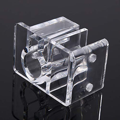 Zerodis Fish Tank Acrylic Pipe Clip Holder, Aquarium Filter Mount Tube Inflow Outflow Tube Clip Holder Tube Fixing Filter Holder