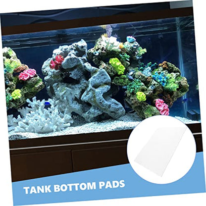 Reptile Terrarium Cushioning Mat Thickened Non- Fish Tank Pad Bottom Mat for Aquarium Lightweight Insulation Compression Resistance - color: White