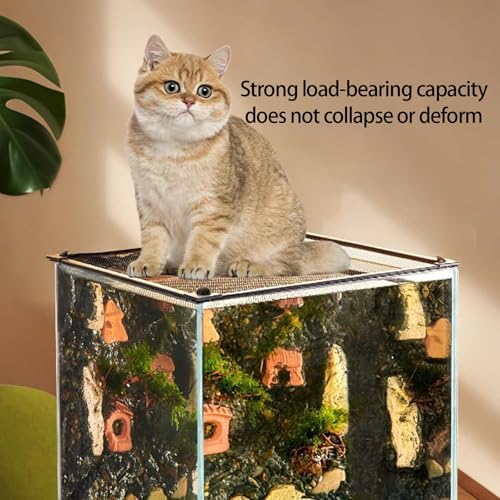 Anti Jump Netting for Fish Tanks Includes Mounts Netting Cover Pet Aquarium Screen