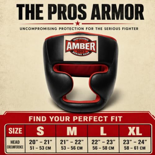 Amber Fight Gear Deluxe Headgear - size: Large