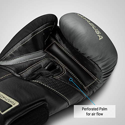 Hayabusa T3 Boxing Gloves - Sparring - color: Charcoal/Black, size: 10oz