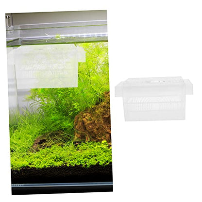 Happyyami 1Pc Fish Fry Isolation Box Durable Aquarium Breeding Box with Design Suction Cup for Easy Installation Fish Hatchery Incubator for Fry and Shrimp Fish Tanks