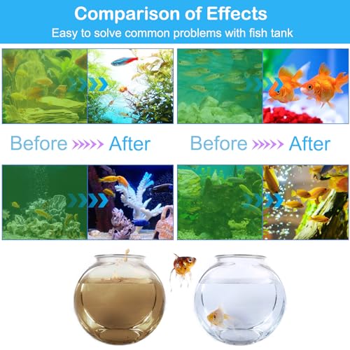 TAISHAN 3W Mini Aquarium Algae Removal Light With Timer, Waterproof Green Clear Light for Fish Tank, Pond, Swimming Pool - size: 3 W mini - 3 inch