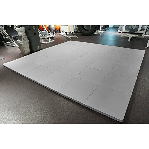 Meister X-Thick 1.5" Interlocking EVA Foam Mats - GY - 16 Tiles (64 Sqft) - color: Grey, size: 16 Tiles (64 Sqft)