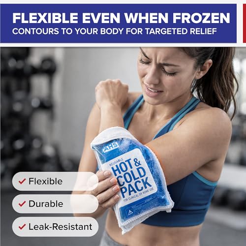 American Hospital Supply |Reusable Hot and Cold Pack 5'' x 11'' | 2 Pack - size: 2 Pack