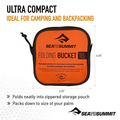 Sea to Summit Folding Bucket, Collapsible Camp Kitchen Bucket