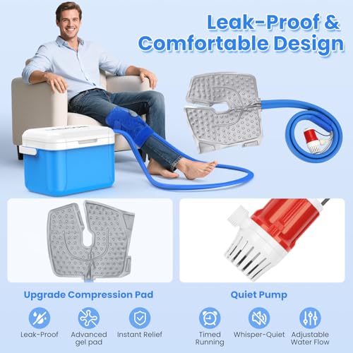 ONLYCARE Ice Machine for Knee After Surgery, Portable Cold Therapy Machine