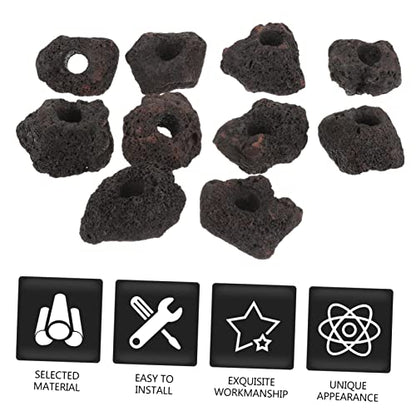 COLLBATH 10pcs Volcanic Plant Fixing Rings for Fish Tank Durable Aquarium Decoration Base for Water Plants Flexible and Easy to Clean for Aquariums