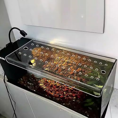 Cat Proof Fish Tank Lid, Acrylic Aquarium Lid, Planted Tank Aquarium Cover, Pet Proof Aquarium Lid for Aquarium Home, Enhanced Safety(80x60cm) - size: 80x60cm