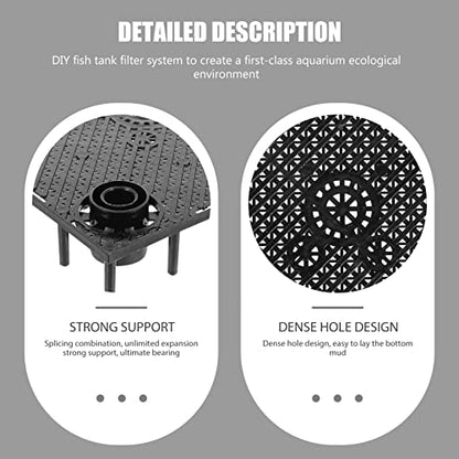 POPETPOP Fish Tank Isolation Plate Set Plastic Separation Board Net Design Plate for Fish Tank Divider