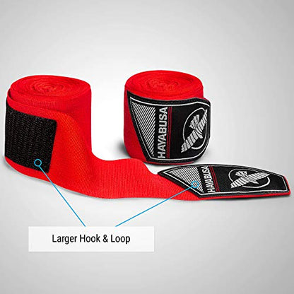 Hayabusa 4.0 Perfect Stretch Boxing Hand Wraps | Boxing Hand Wraps, Boxing Wraps, Muay Thai Hand Wraps, Wrist Wraps Boxing, Hand Wraps for Boxing Gloves, 180 Inch Hand Wraps - color: Red, size: 180"