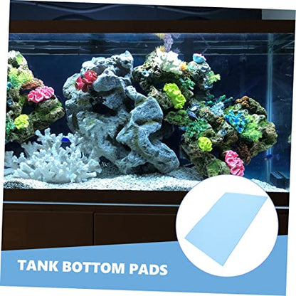 Aquarium Bottom Mat Thick Shockproof Pad for Fish Tanks Non- Water Absorption Base Wear-Resistant Design Easy to Cut for - color: Blue