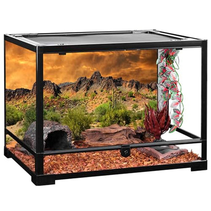 YongFoto Polyester Mexican Desert Sand Land Photography Background Desert View Cactus Green Bush Shrub Rocky Photo Backdrop 36x24 inches Dragon Tank Reptile Habitat Background Poster - color: Yellow-3, size: 36x24 IN