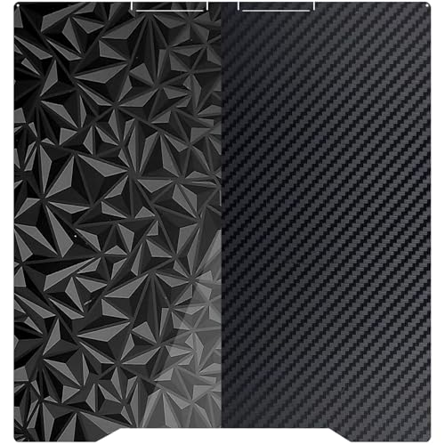Upgraded 310x325mm K2 Pro Build Plate, Double-Sided PEO PET Build Plate Printing Bed Platform for K2 Pro 3D Printer,Flexible Spring Steel Sheet Without Magnetic Base for K2 Plus - size: 310x325mm, style: Black PEO+PET