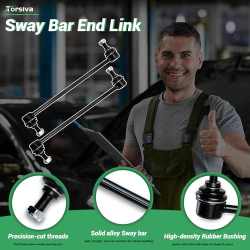 2PCS Front Stabilizer Sway Bar End Links Fit for Compatible with Toyota 2011 2012 2013 2014 2015 2016 2017 2018 2019 2020 Sienna K750574 - size: K750574 X2