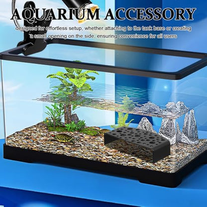 Wakauto 2pcs Shrimp Hide Cave Aquarium Fish Tank Decorations Black Spawning Tube Crayfish Breeding Shelter Aquarium Environment Ornament for Small Fish and Reptiles