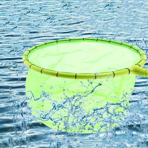 BESPORTBLE Fishing Net Head 30cm Diameter Fluorescent Green Fishing Landing Net Replacement Mesh Pouch for Outdoor Anglers