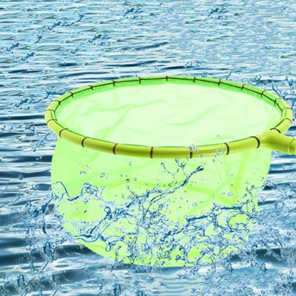 BESPORTBLE Fishing Net Head 30cm Diameter Fluorescent Green Fishing Landing Net Replacement Mesh Pouch for Outdoor Anglers