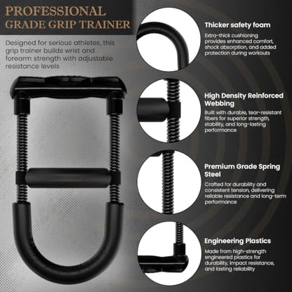 Forearm Strengthener Wrist Exerciser with Adjustable Tension
