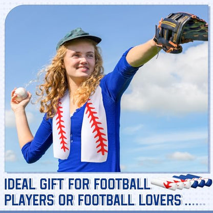 FuWeave 24 Pcs Baseball Cooling Towels Gifts 40 X 12 Inch - color: Baseball, size: 40 x 12 inches
