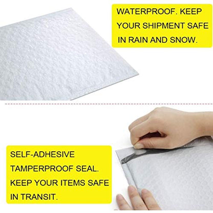 Secure Seal #000 4x8 Poly Bubble Mailers SMALL | Padded Shipping Envelope Mailers (Pack of 500) - color: Poly, size: #000 4x8” 500 Pack
