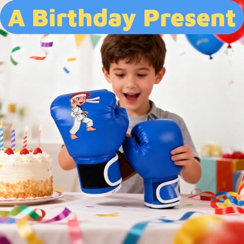 Boxing Gloves for Kids Kids Boxing Gloves Red Blue - size: kung fu