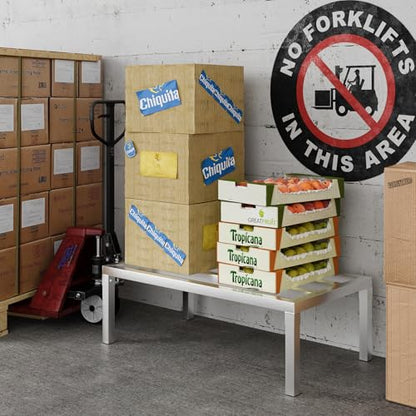 Aluminum Dunnage Rack 36" x 20" | 12" Off The Floor | 1300 Lbs Capacity - size: 36" Long x 20" Wide | Height: 12" Off The Floor