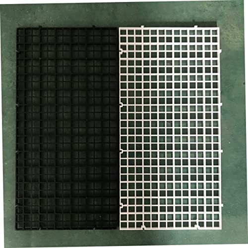 Kisangel 6pcs Fish Tank Divider Panels White Aquarium Isolation Lattice Plates for Breeding and Separation Easy to Install Suitable for Fish Tank Supplies and Bottom Filtering