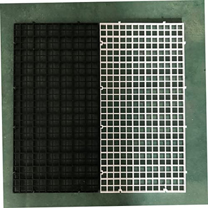 Kisangel 6pcs Fish Tank Divider Panels White Aquarium Isolation Lattice Plates for Breeding and Separation Easy to Install Suitable for Fish Tank Supplies and Bottom Filtering