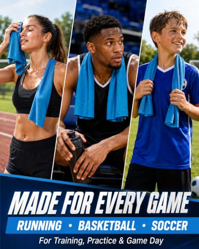 Pack of 20 Cooling Towel 40x12'' Ice Towel for Neck and Face Microfiber Chilly with Bag Breathable Yoga Gym Stay Cool Towels Sweat Rag for Workout Running Camping Pilates Beach, Light Blue - color: Light Blue