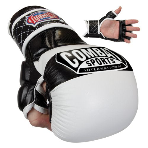 Combat Sports Max Strike MMA Training Gloves - color: White/Black, size: Extra Large (Original)