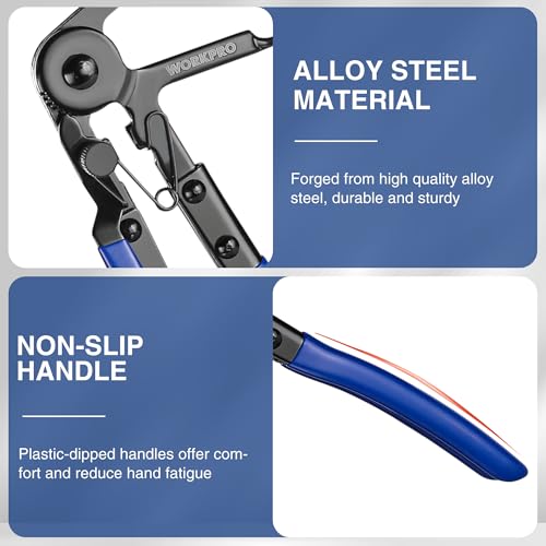WORKPRO Flexible Hose Clamp Pliers, 27” Hose Clamp Tool Spring Clamp Pliers Automotive Clamp Removal Tool for Car Coolant Hose and Water Pipe