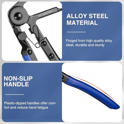 WORKPRO Flexible Hose Clamp Pliers, 27” Hose Clamp Tool Spring Clamp Pliers Automotive Clamp Removal Tool for Car Coolant Hose and Water Pipe