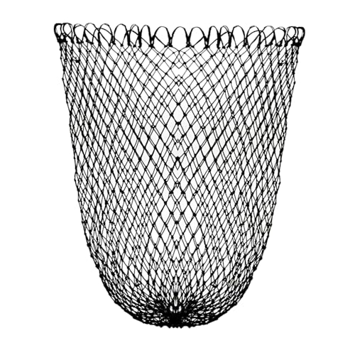 Fishing Net Replacement Foldable Trout Net Replacement Nylon Fishing Landing Mesh for Freshwater Saltwater Robust 24 Strands