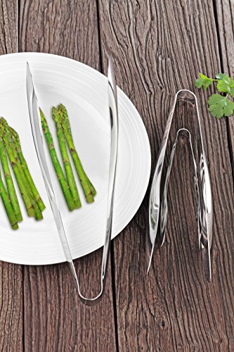Artaste 43167 Rain 18/10 Stainless Steel Utility Tongs, Set of 3