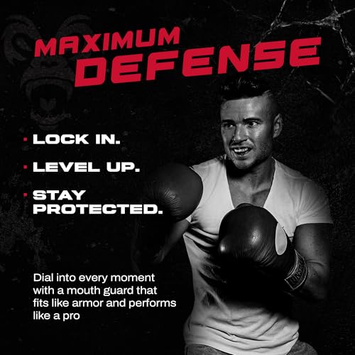 Beast Gear Sports Mouth Guard - Adult and Youth Gum Shield for Boxing, Football, Lacrosse, Basketball, Rugby, MMA - Mouthguard Sports Accessories for Men, Women & Kids