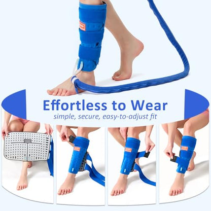 Calf Ice Pack Wrap for Cold Therapy Machine, Replacement Pad Only for Cryotherapy Unit, Cold Water Therapy for Shin Splint Relief, Leg Post-Surgery Swelling & Injury Recovery - Universal Connector